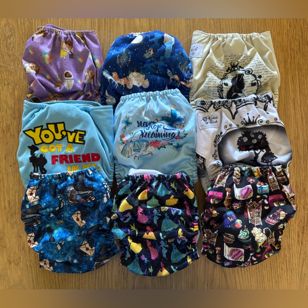 Disney/Pixar/HP Inspired Cloth Diaper Set